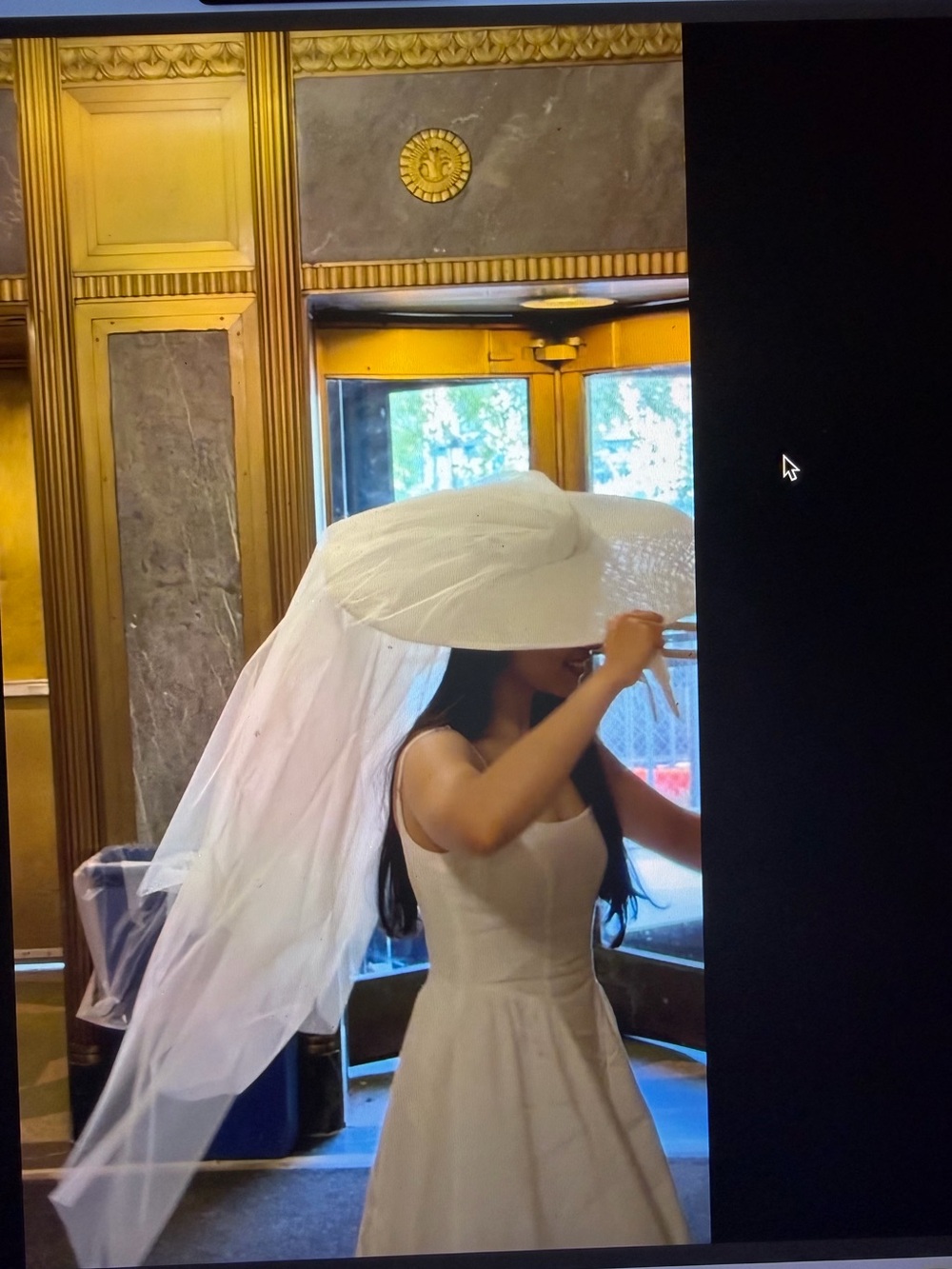 White Bridal Veil Hat - Elegant Women's Accessory
